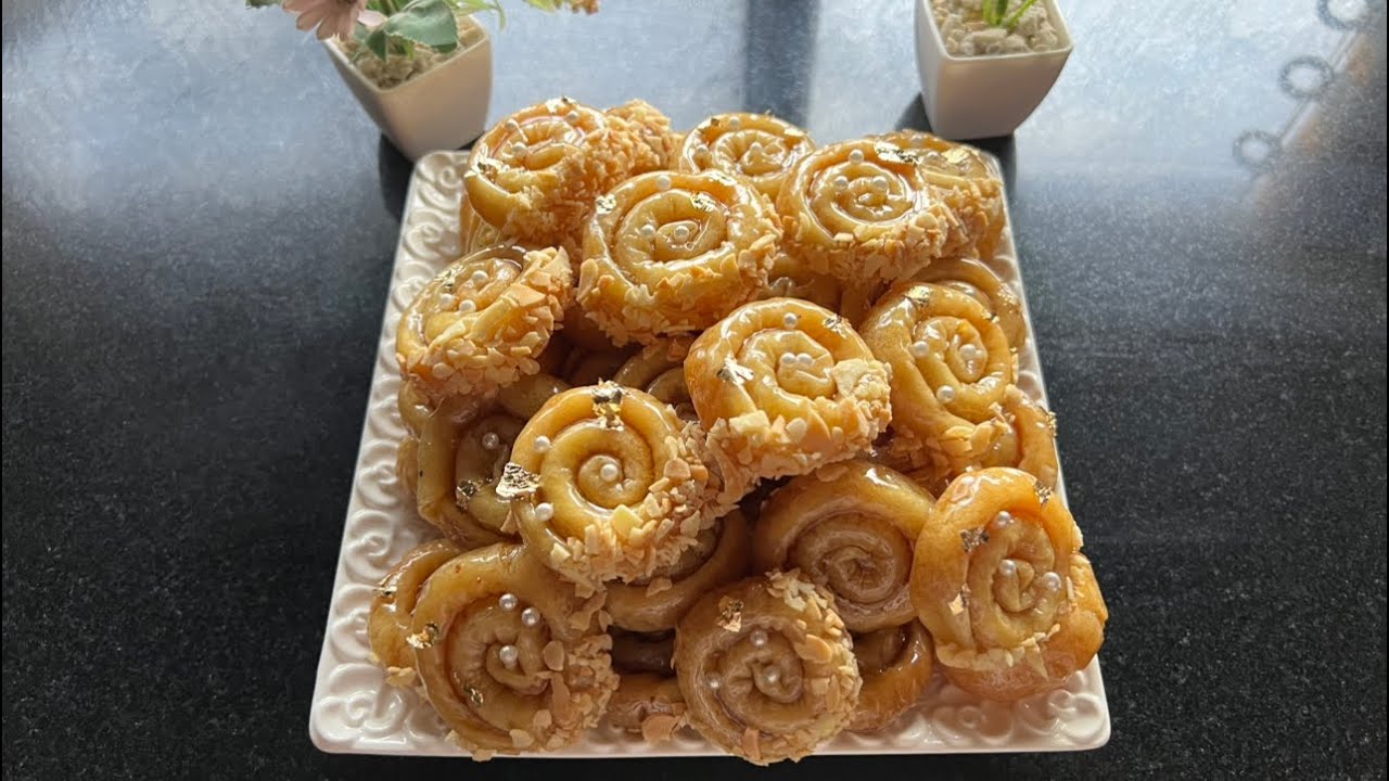 معسلات رمضانية🌙محينشات باللوز والاناناس والبرتقال 👍للناس الذواقة 👌👌👌👌👌