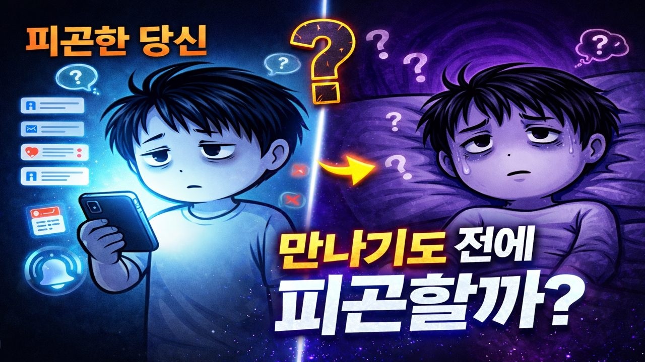 점점 친구 만나기 귀찮아지는 이유