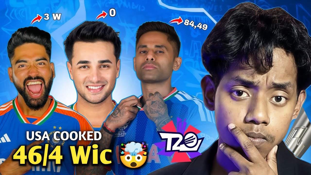🇮🇳 India Almost Lost to USA?! 😱 Surya Kumar Saved Us |#IndiaVsUSA #T20WorldCup