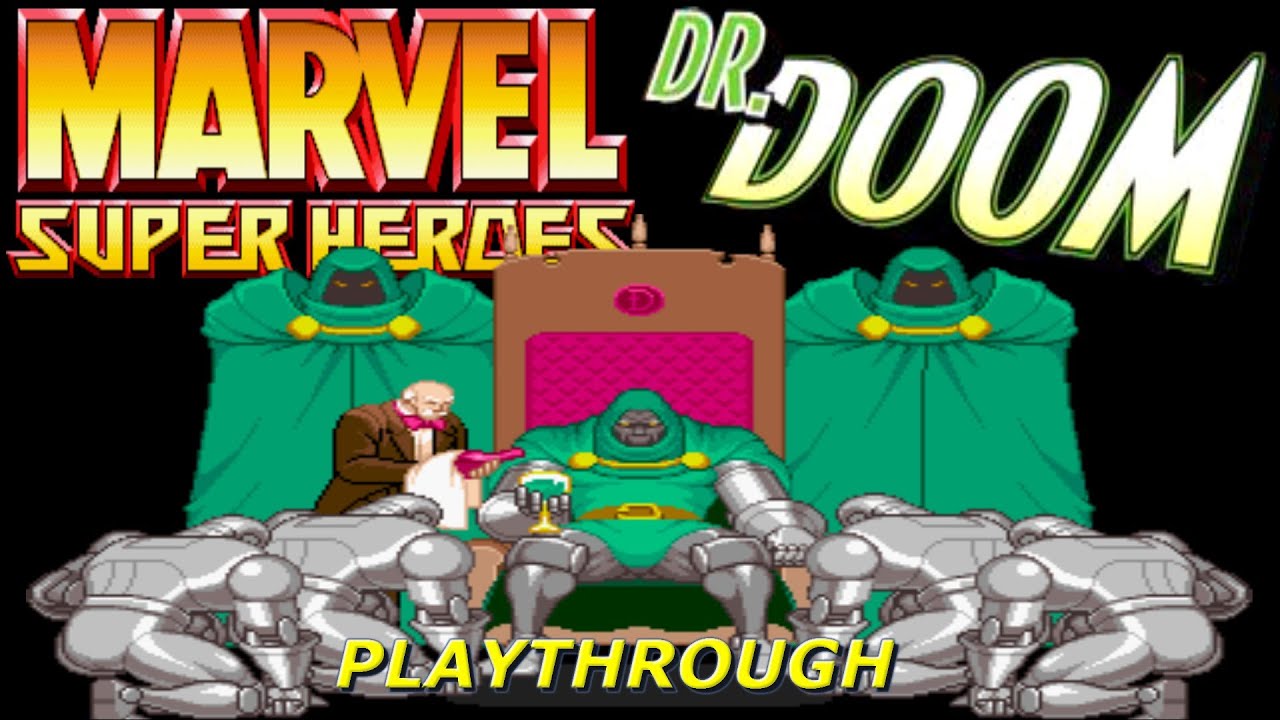 Marvel Super Heroes | Arcade 1995 | Playthrough with DR.DOOM