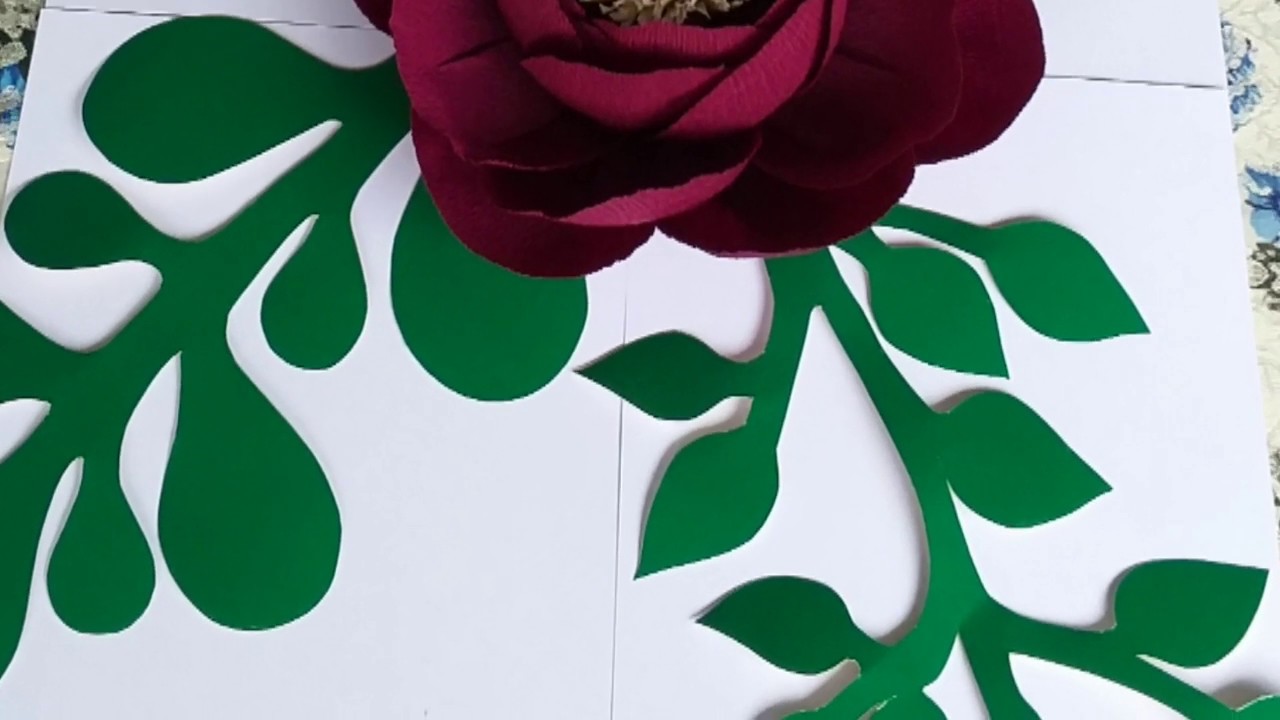 Como fazer folhas ou galhos  pra arranjos gigantes. 