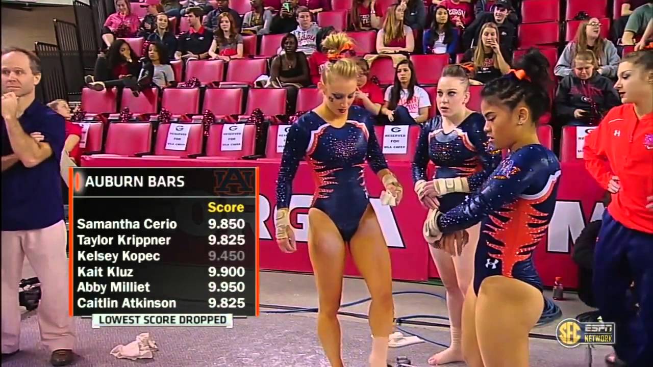 2016 NCAA WGym Georgia vs Auburn 720p60 NastiaFan101