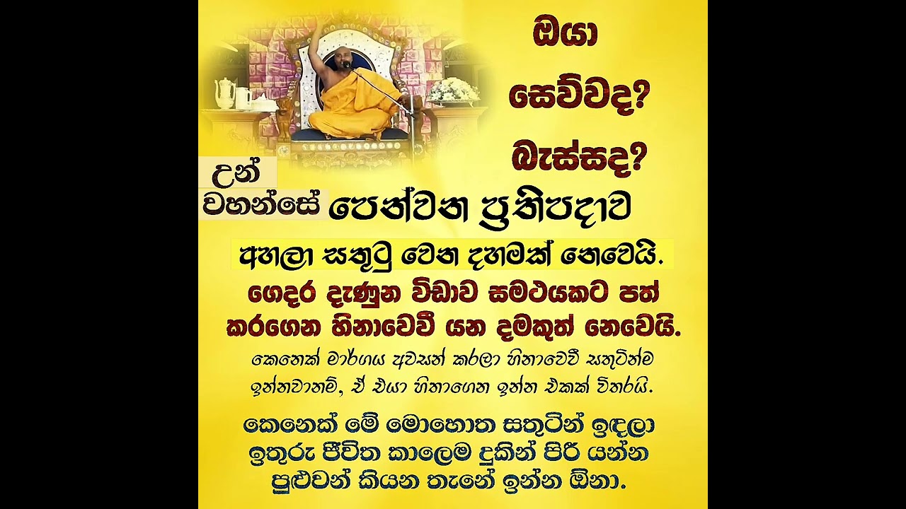 පටිසෝතගාමී|ඇහුවද❓බැස්සද❓|SamanthabjadraBuddha|EternalLoveSpiritual