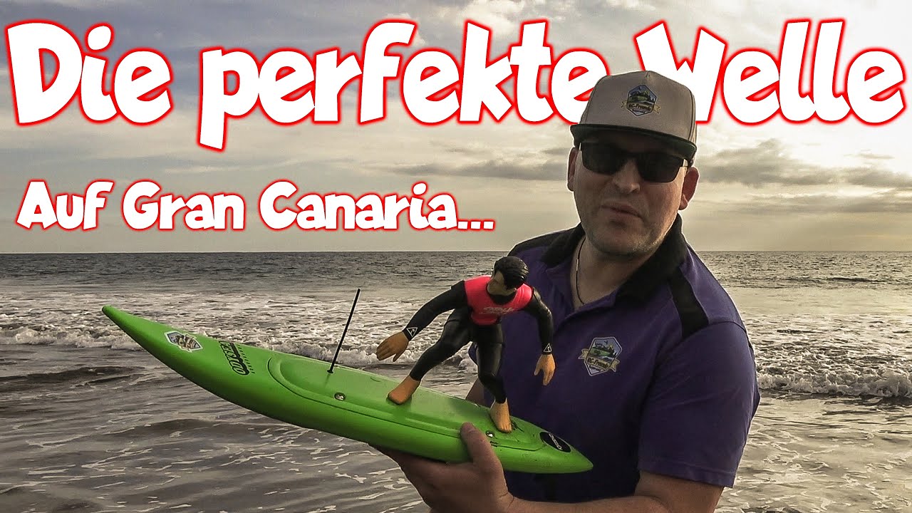 Mit dem Kyosho Surfer auf Gran Canaria. Finden wir hier die perfekte Welle?