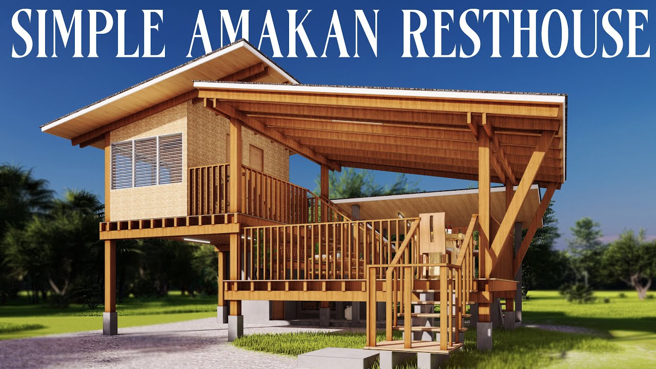Small Amakan Rest House | 48.75 SQM | 2 Bedrooms | Low cost Pinoy House