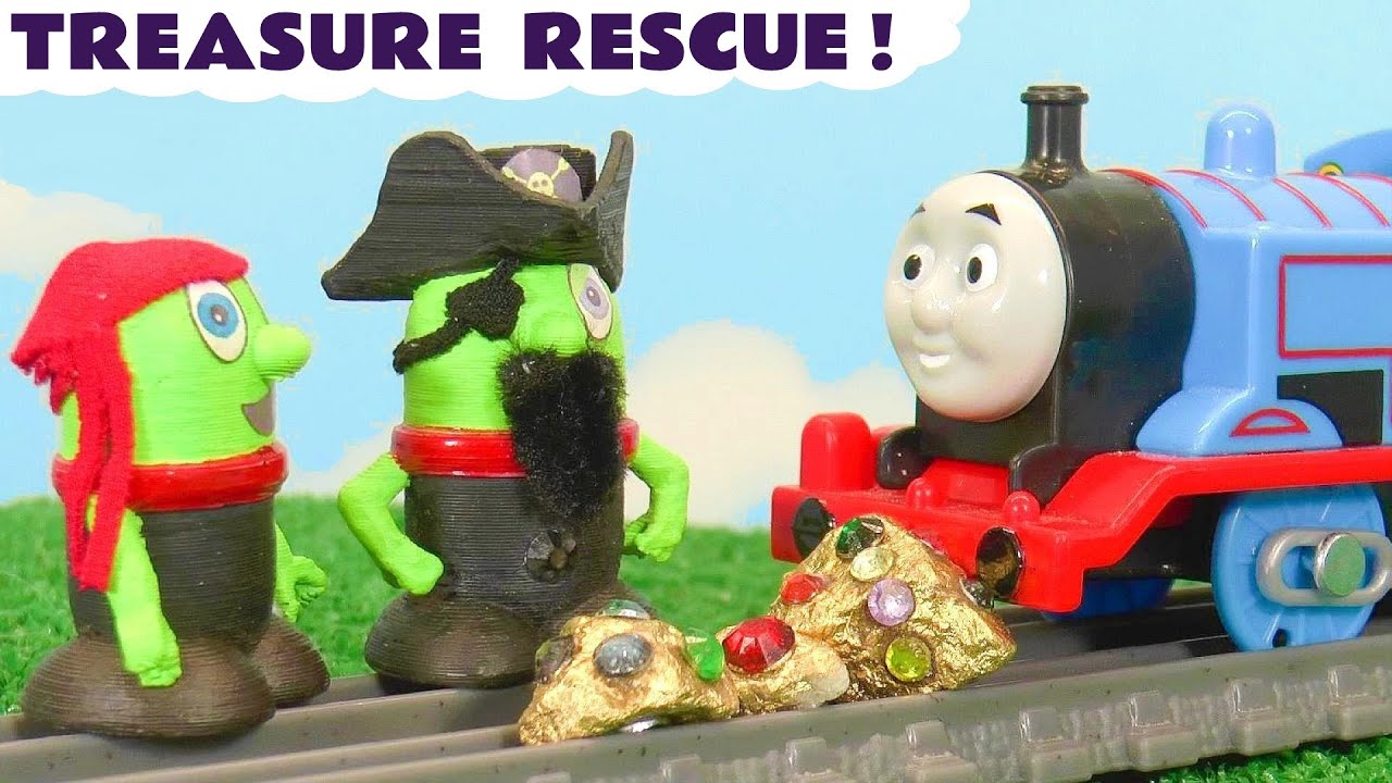 Thomas and Captain Funling Try and Rescue The Treasure
