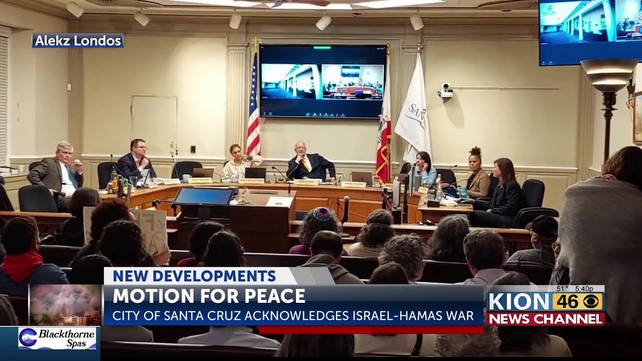 Santa Cruz City Council votes on substitute motion instead of cease-fire resolution