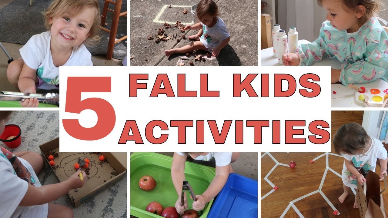 5 FALL KIDS ACTIVITIES // PRESCHOOL FALL ACTIVITIES