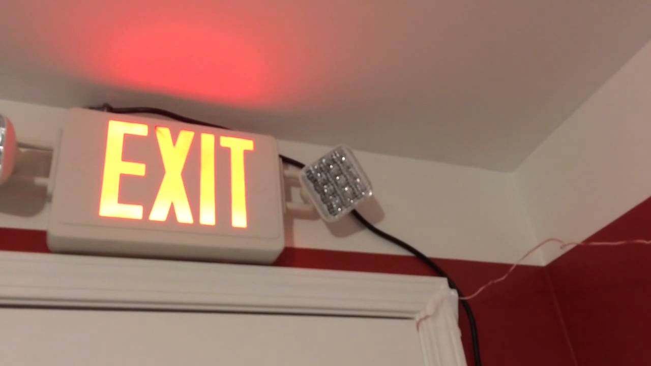 I Installed My Exit Sign Combo
