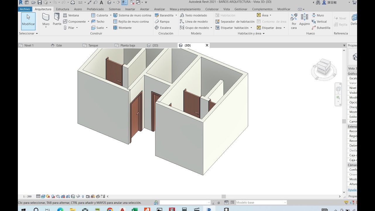 1 Vinculacion del modelo estructural para el modelado arquitectonico
