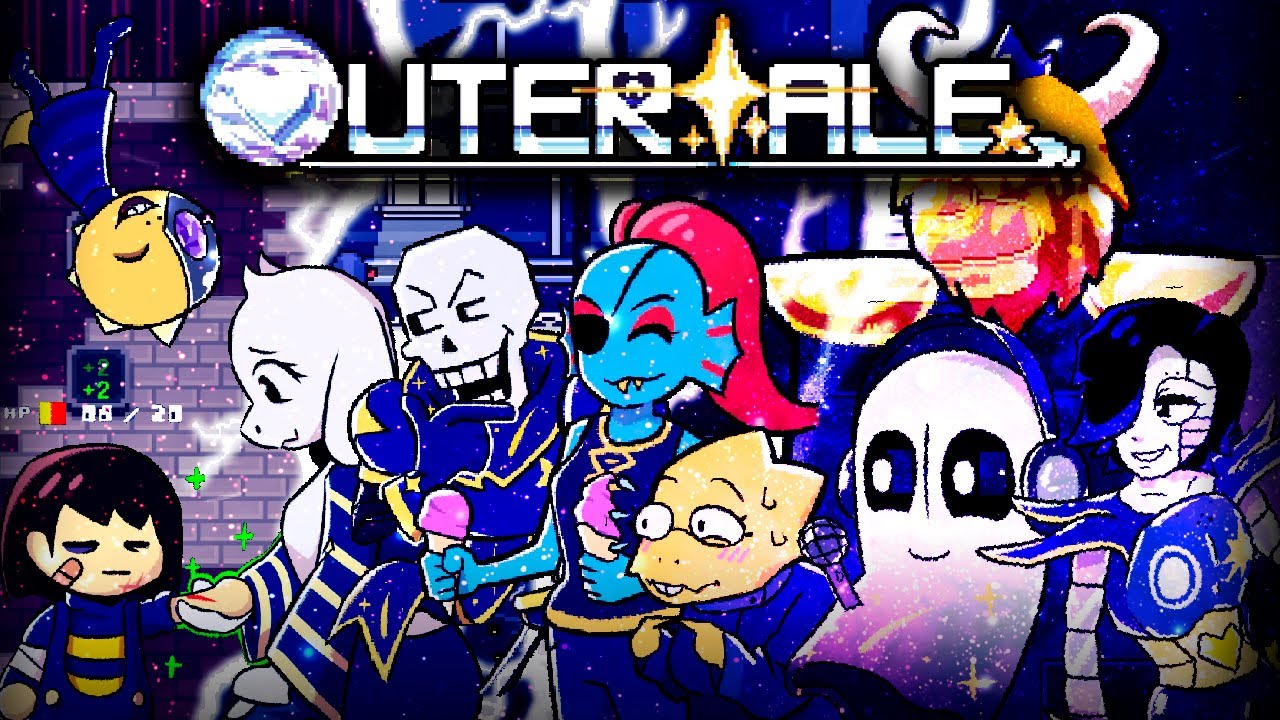 Outertale: Project Spacetime Gameplay {Neutral & Flirt Pacifist Ending}