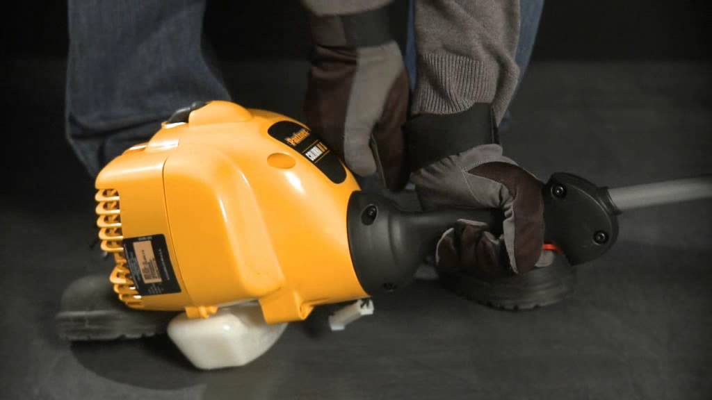 Запуск двухтактного триммера Partner