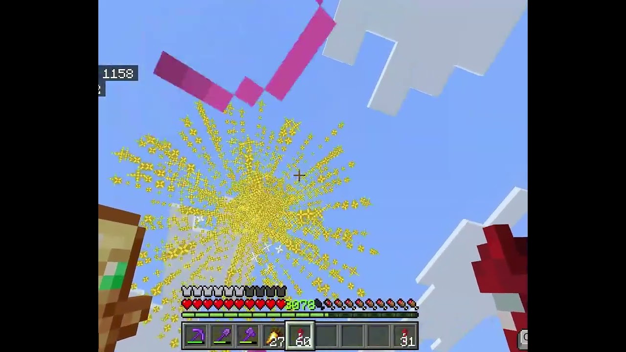 Crackling stars testen in minecraft!