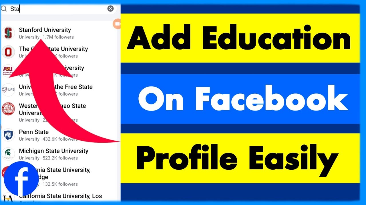 How to Add Education on Facebook Profile | Add School, College or University on Facebook Profile