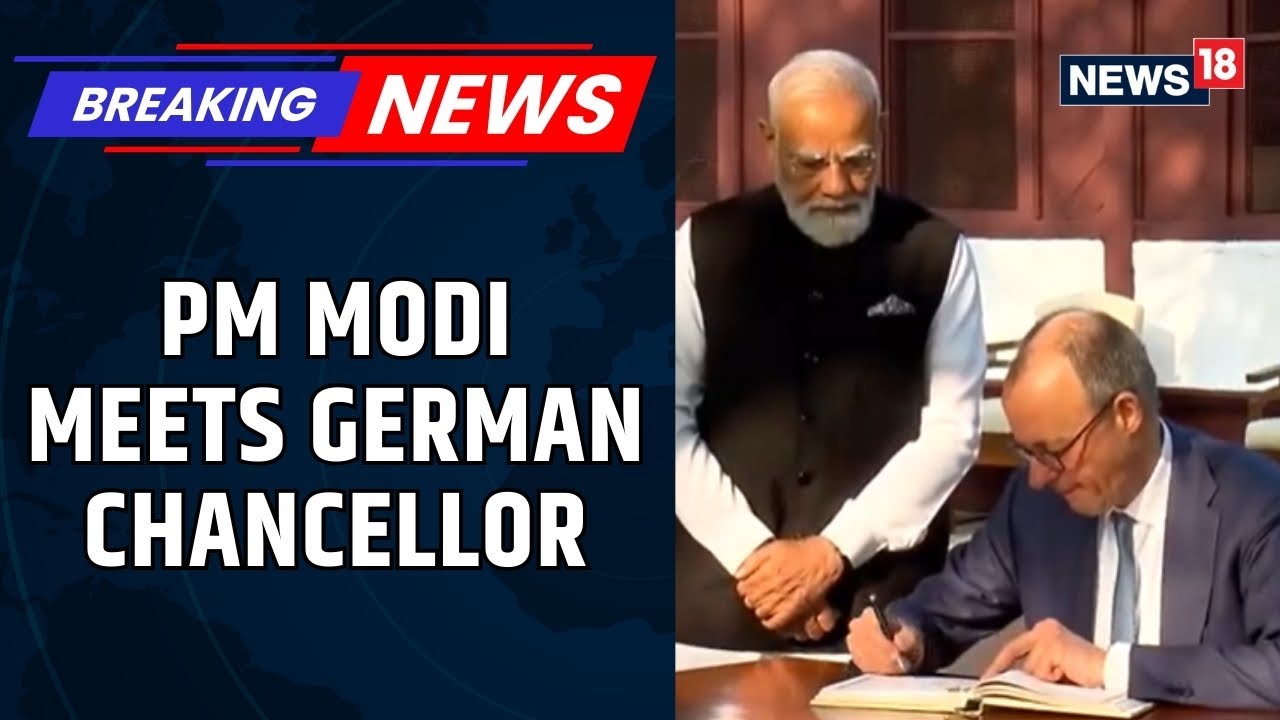 PM Modi Meets German Chancellor Friedrich Merz in Gujarat, Boosts India-Germany Ties | News18