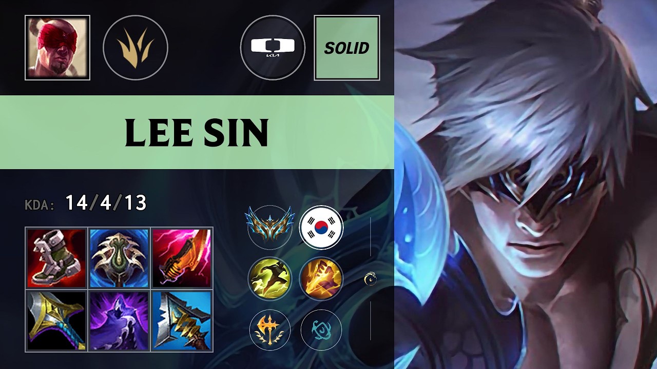 (DK Solid) Lee Sin Jungle vs Hecarim - KR Challenger Patch 26.18
