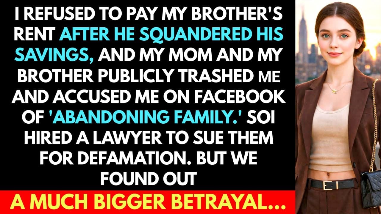 Refused To Pay My Brother's Rent After He Spent All His Savings, And My Mom Trashed Me On Facebook.