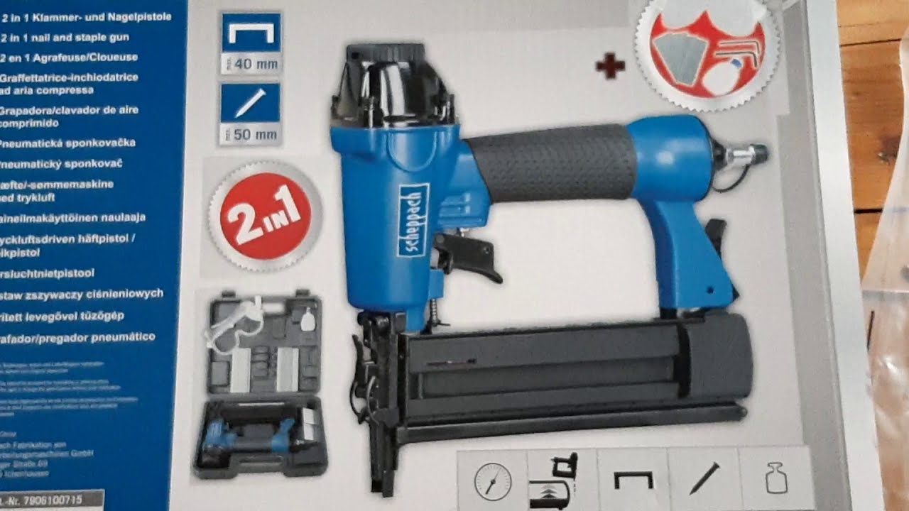 Scheppach air stapler / nailer FIRSTSTART