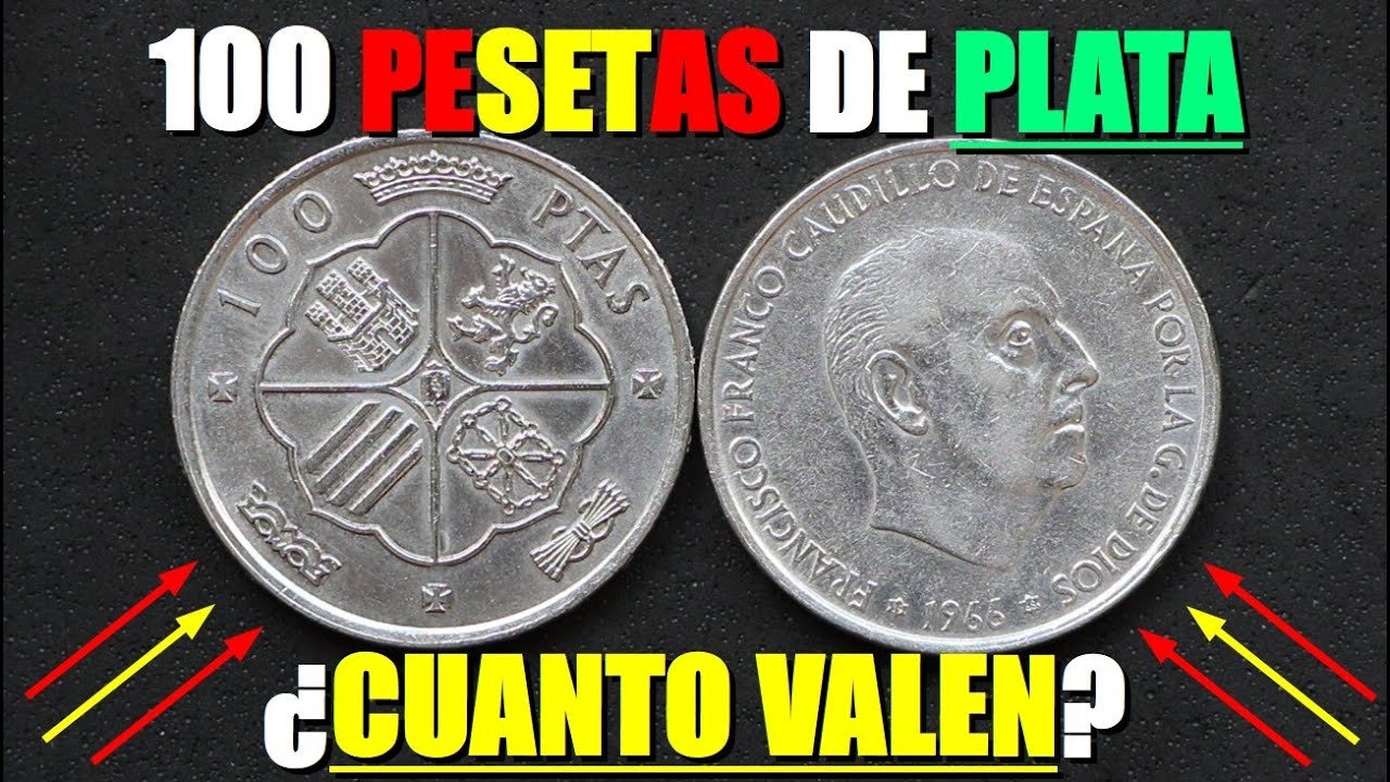 100 Pesetas de Franco | Plata | España | 1966 #monedas #numismática #inversión