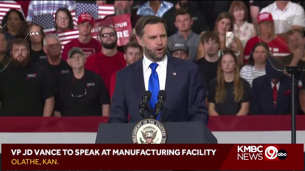 WATCH LIVE: Vice President JD Vance continues Midwest visit with remarks in Johnson County