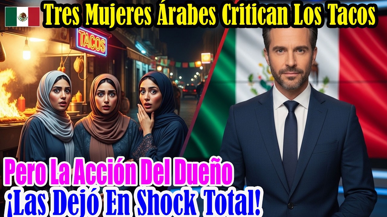 Tres árabes despreciaron tacos callejeros en CDMX, pero la actitud del dueño las dejó atónitas hoy!!
