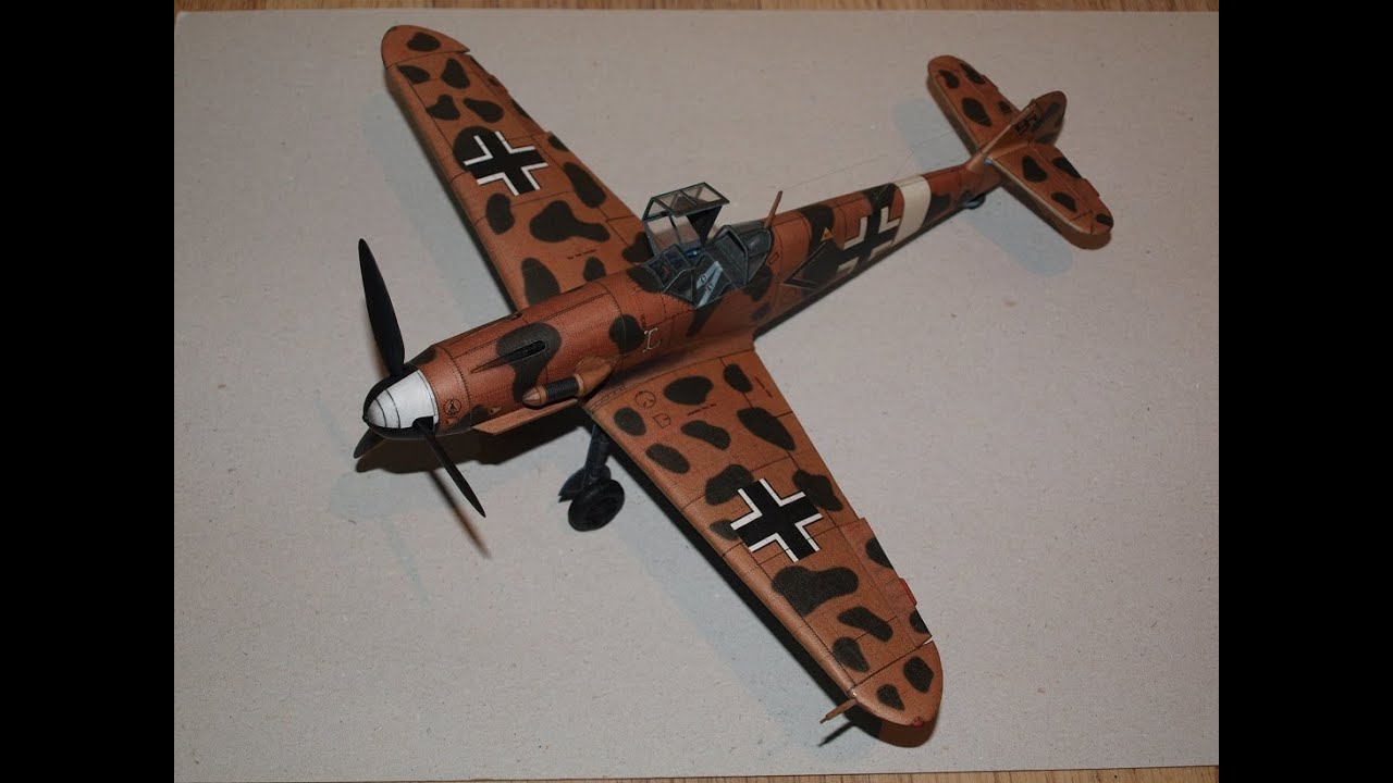 Messerschmitt BF 109 G2-trop Paper Model