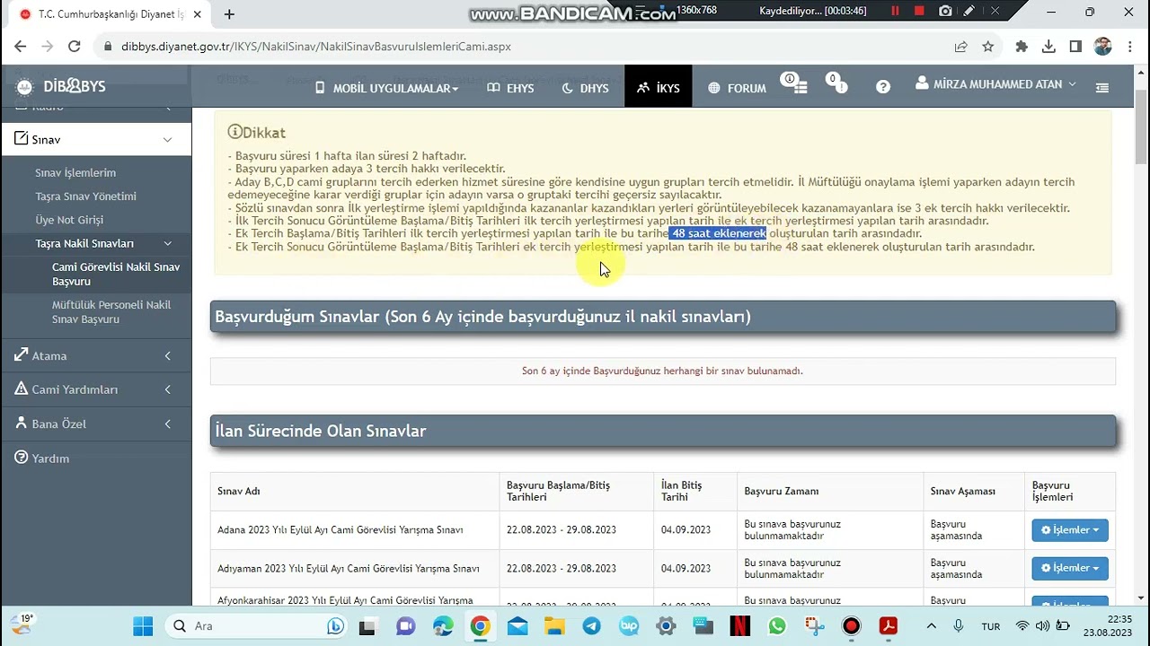 Dibys'den Münhal Kadrolara Başvururken Dikkat Edilmesi Gereken Noktalar