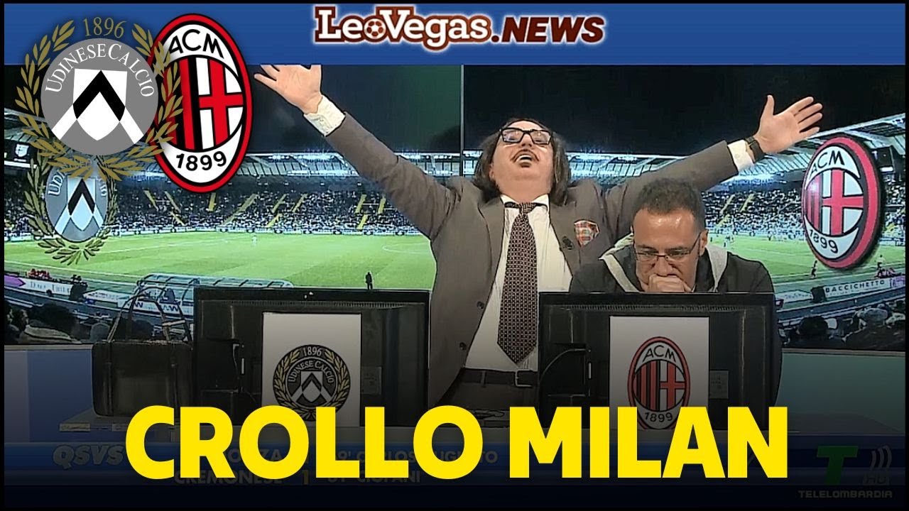 GOL DI UDINESE MILAN 3-1: I ROSSONERI CADONO ANCORA IN TRASFERTA