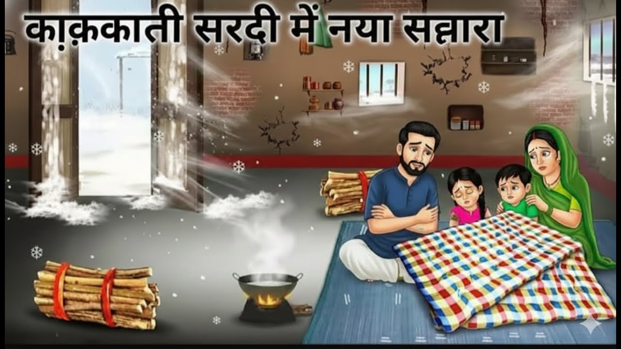 सर्दी में बारीश का कहर | ठंड में बारीश का कहर हिंदी कहानी | thand ka kahar hindi story | Hindi Toons