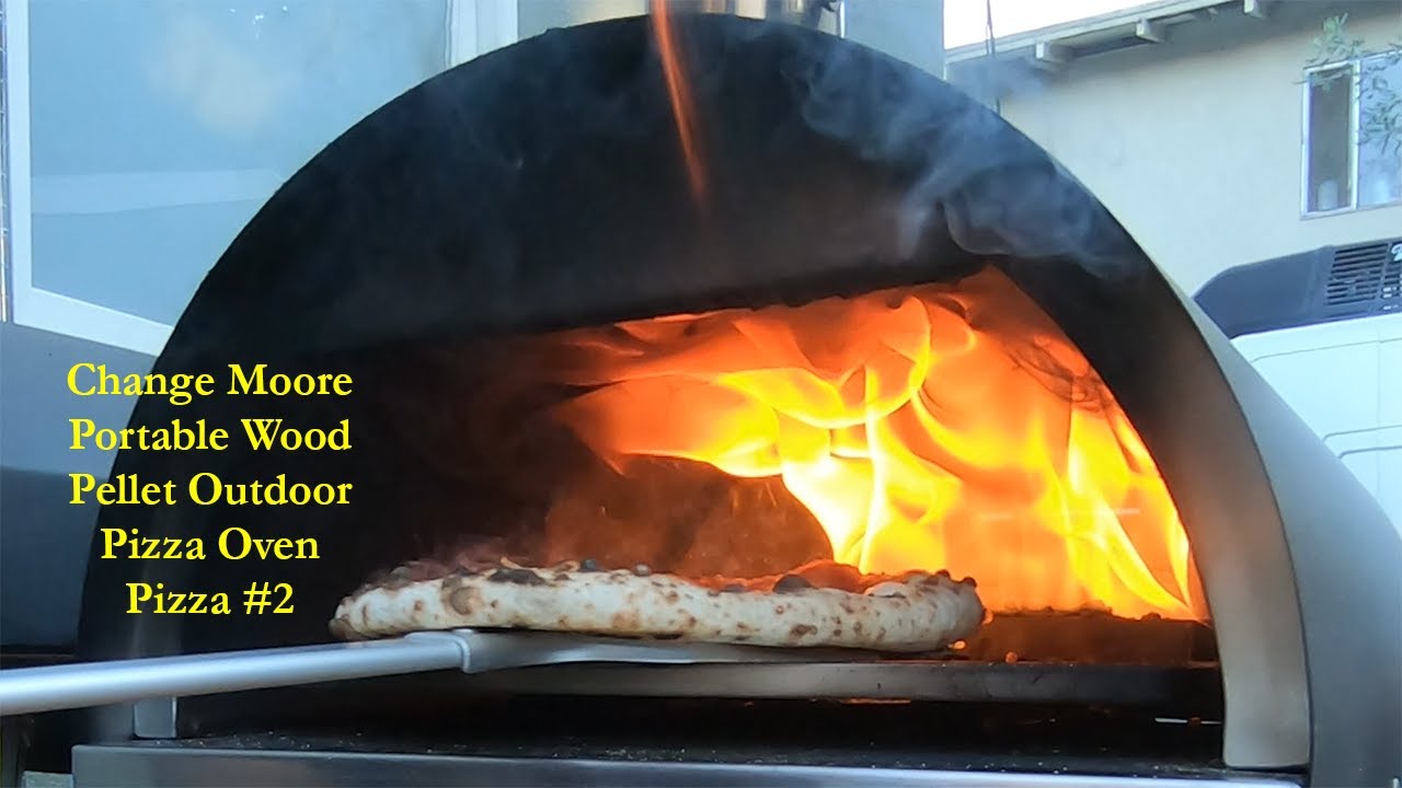 Change Moore Portable Wood Pellet Outdoor Pizza Oven   Pizza Two