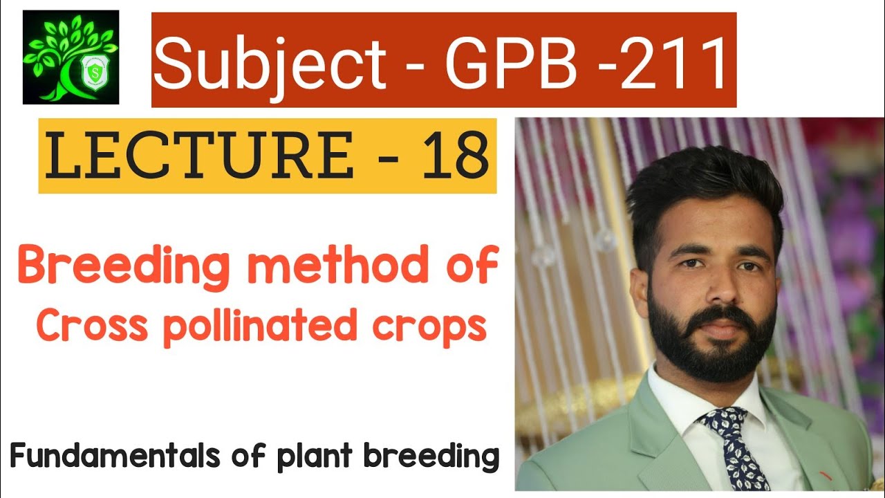 Breedinging Method For Cross Pollinated Crop