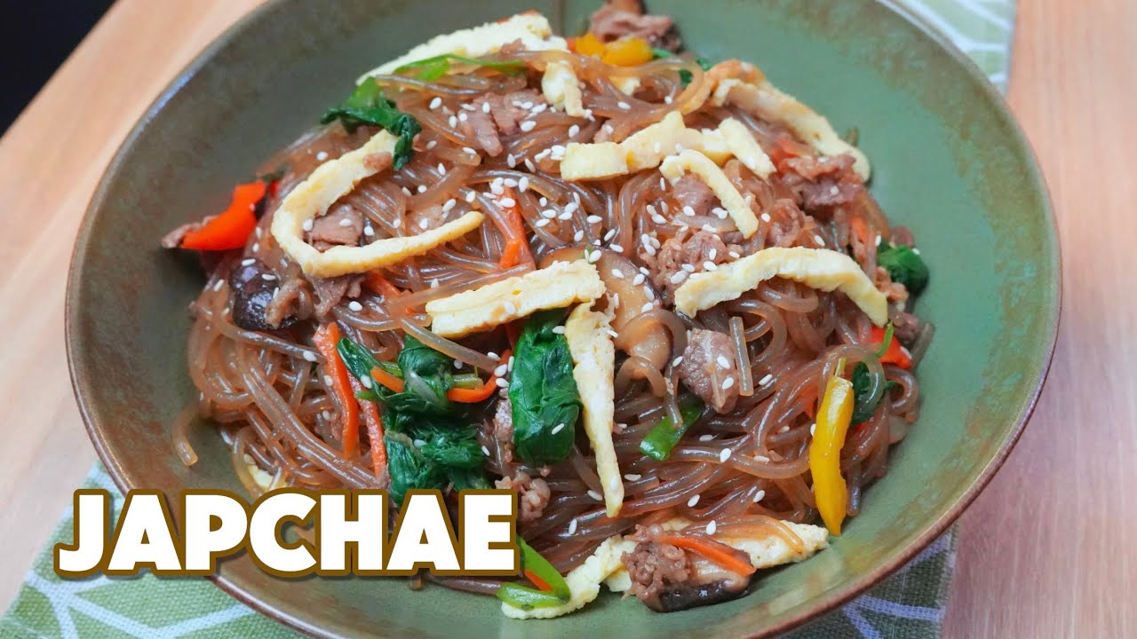 Japchae (Korean Glass Noodles)