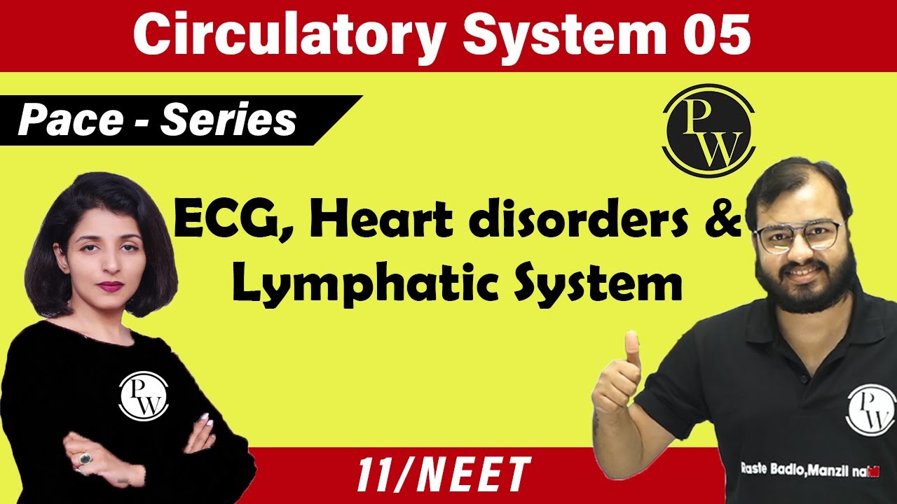 Circulatory System 05 | ECG | Heart Disorders | Lymphatic System | Class 11 | NEET | PACE SERIES