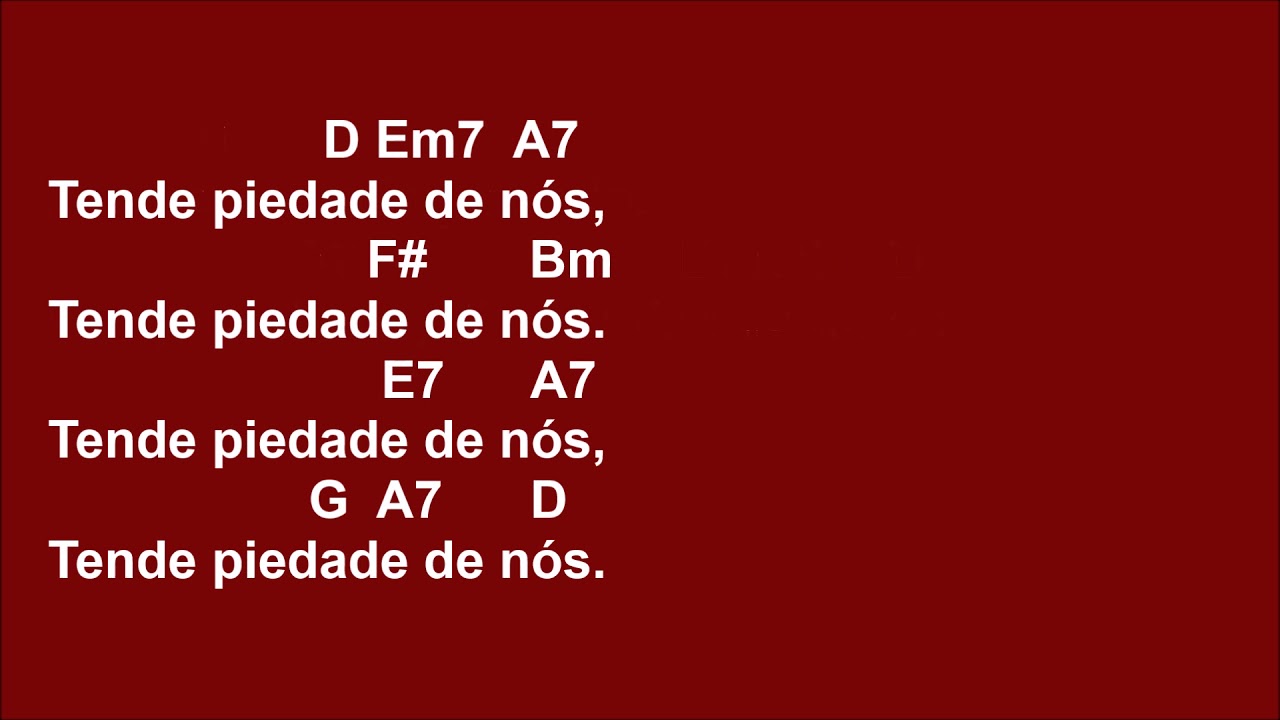 [PERDÃO] SENHOR TENDE PIEDADE DOS CORAÇÕES