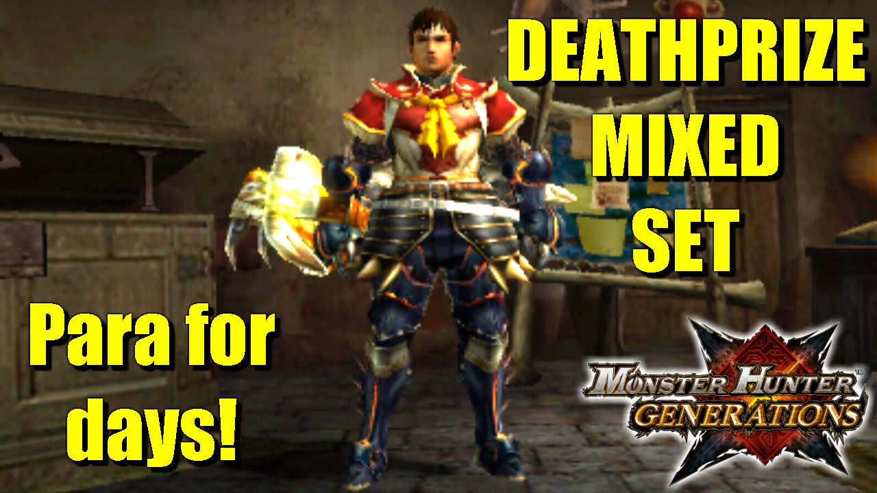 Monster Hunter Generations: Deathprize (Super Paralysis) Mixed Armor Set