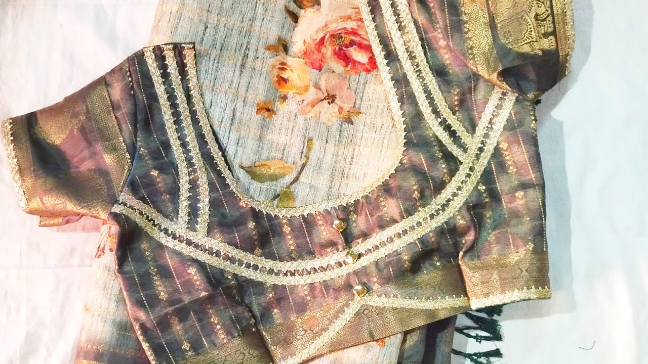 Stylish lace design ✨🦋💫 blouse back neck design 