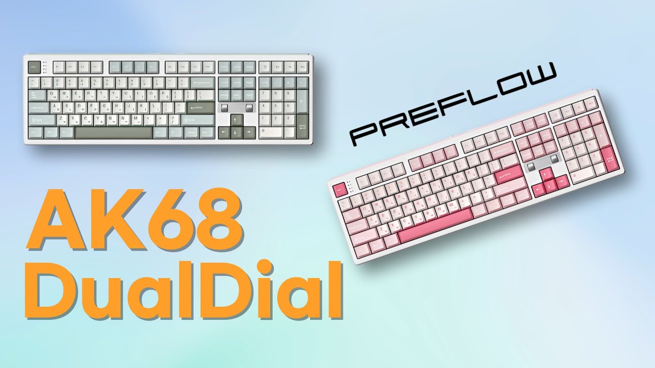 [🎁] 마우스: 나 이제 집 가도 돼? 프리플로우 AK68 듀얼 다이얼