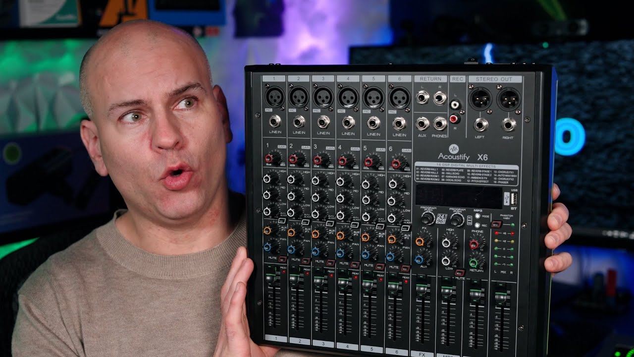 Acoustify X6 Audio Mixing Console | DynaPro X6