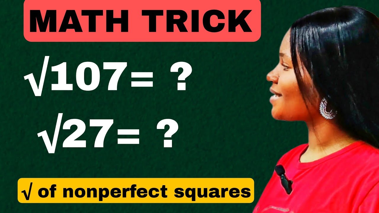 How to find square root of nonperfect squares  in seconds without a calculator.