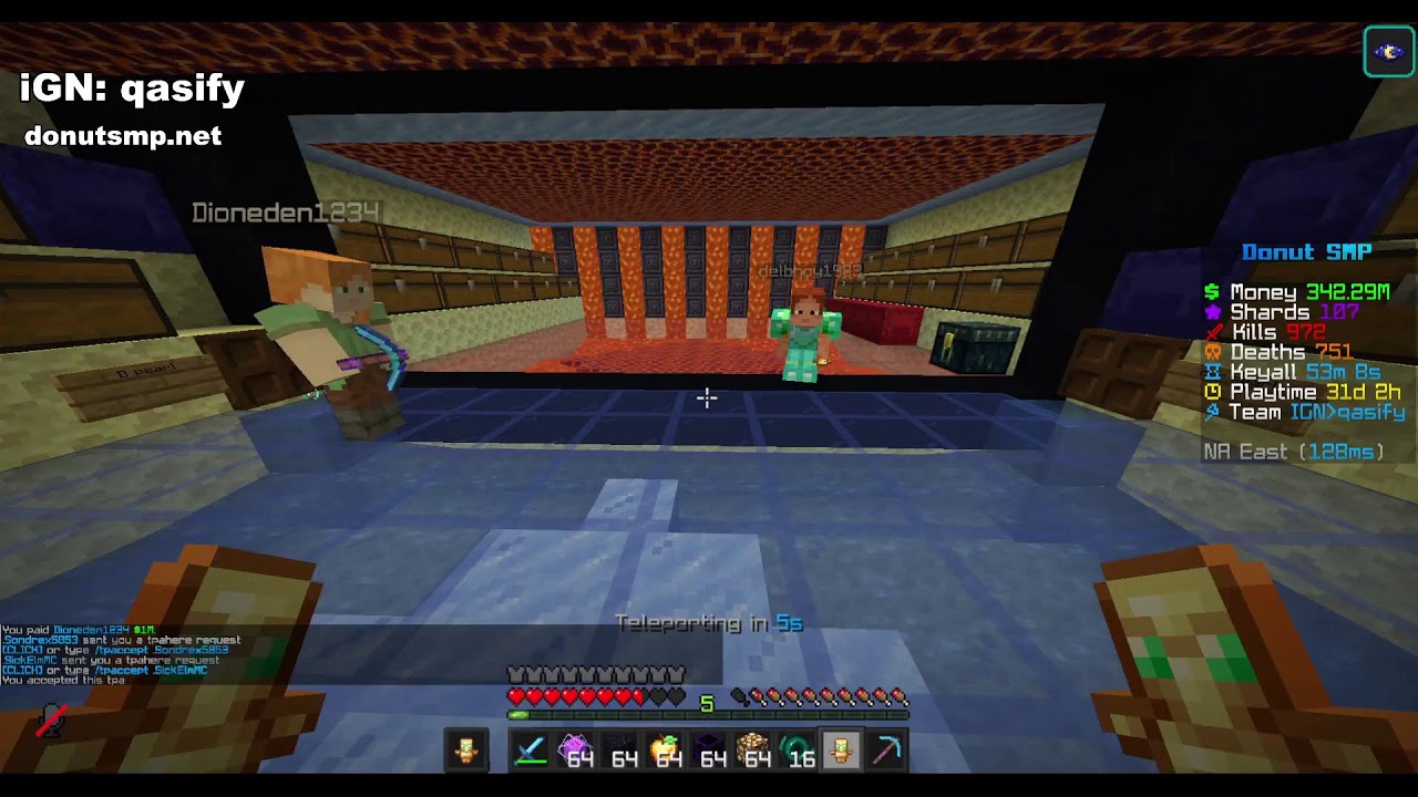 🔴 │Donut SMP Live Rating │1M PER BASE│🔴