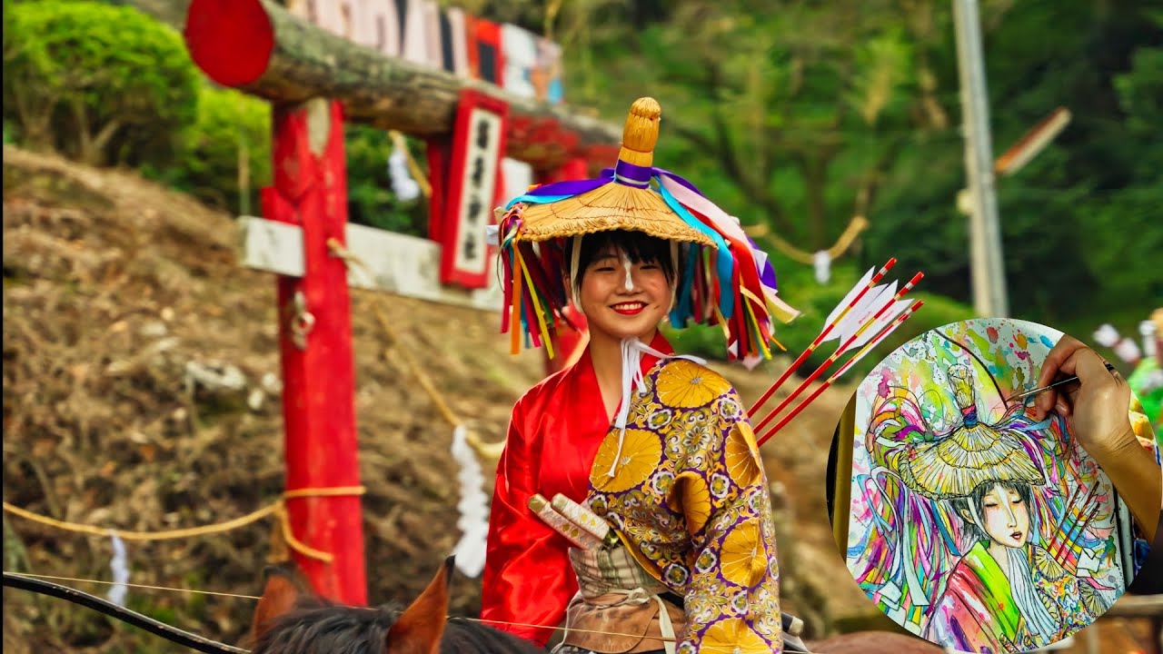 Japanese Horseback Archery: The Art of Yabusame in Soo City, Japan. Inspiration & Art