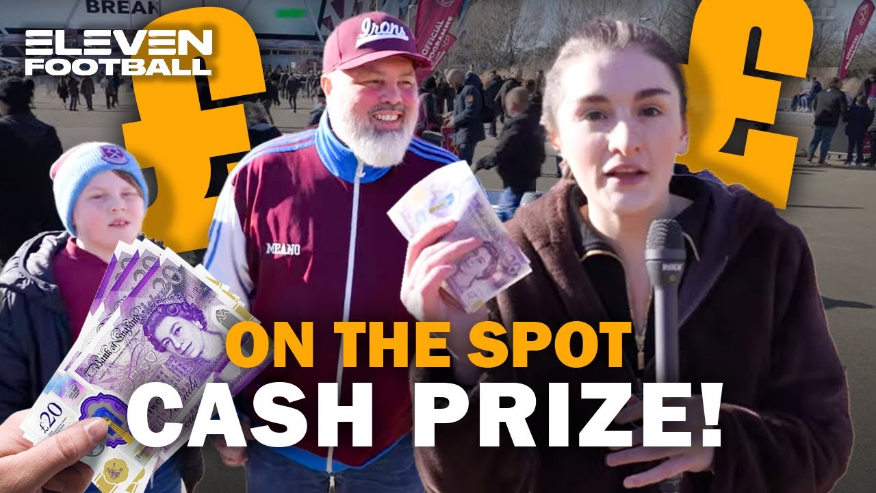 Testing football fans&rsquo; knowledge for &pound;100 | West Ham | On The Spot ft. StuntPegg