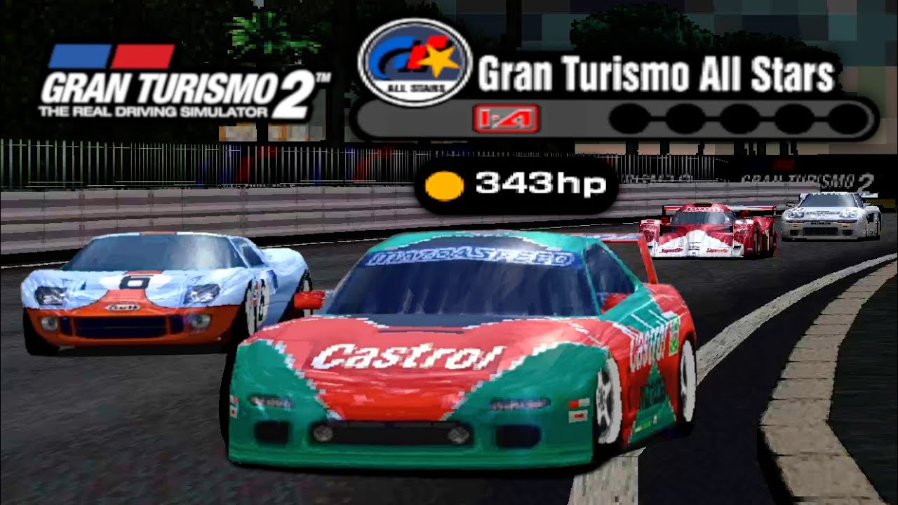 Beating Rome All Stars with 343hp RX-7 FD (Gran Turismo 2)