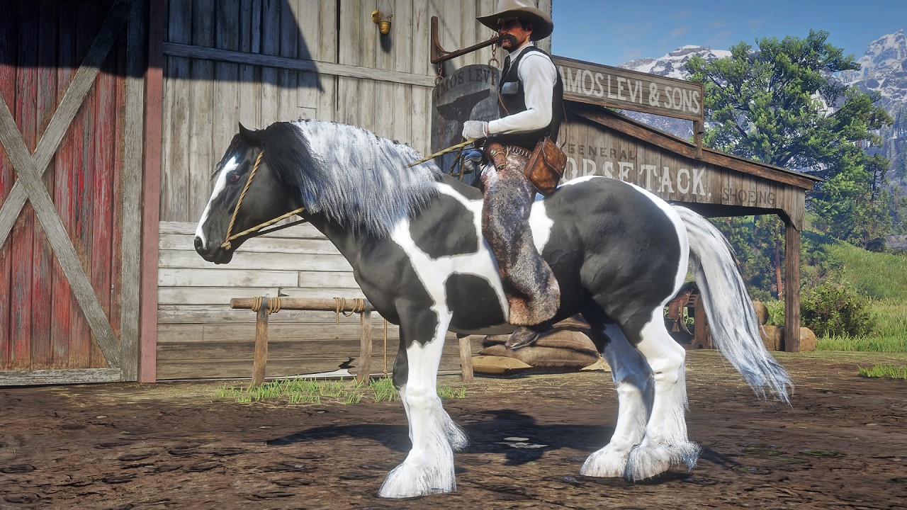 John Marston Steals Rare Beautiful Horse in Valentine | RDR2 Outlaw Moments