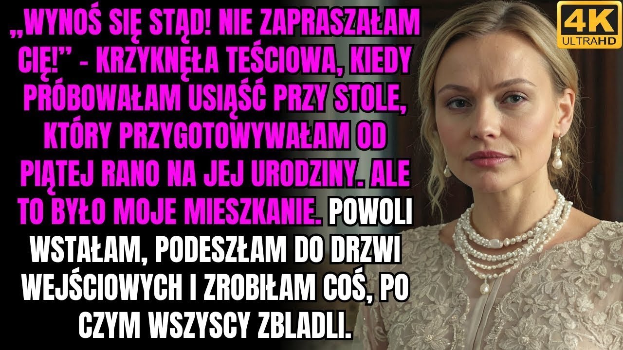 „Wynoś się stąd! Nie zapraszałam cię!” – warknęła moja teściowa, kiedy chciałam usiąść przy stole
