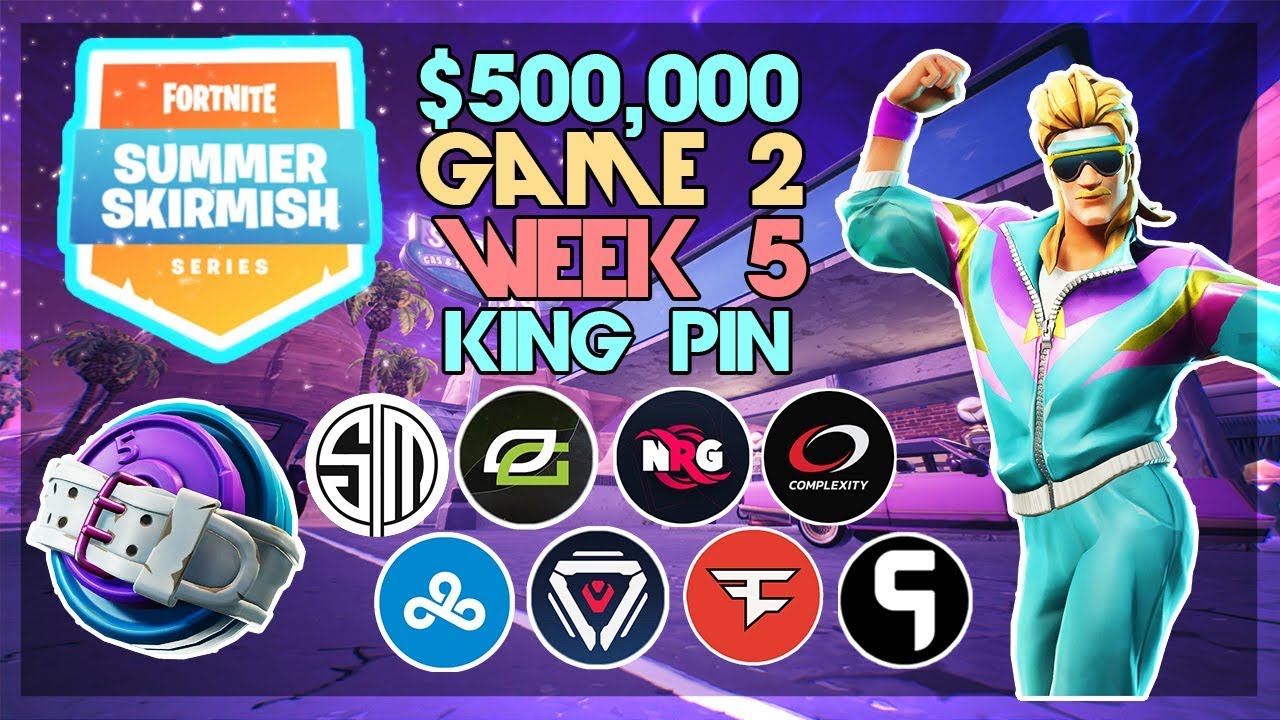 500 000 долларов США 🥊Летняя схватка King Pin🥊 Неделя 5, игра 2 (Fortnite)