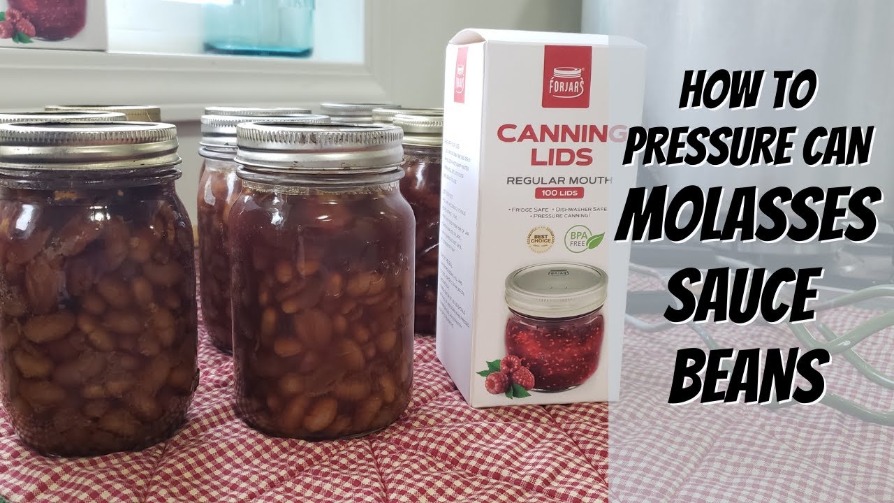 No Soak Molasses Beans with Forjars Lids