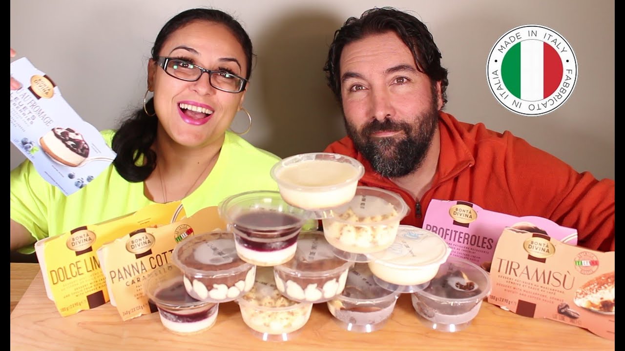 ITALIAN DESSERTS TASTE TEST 😍 REVIEW MUKBANG