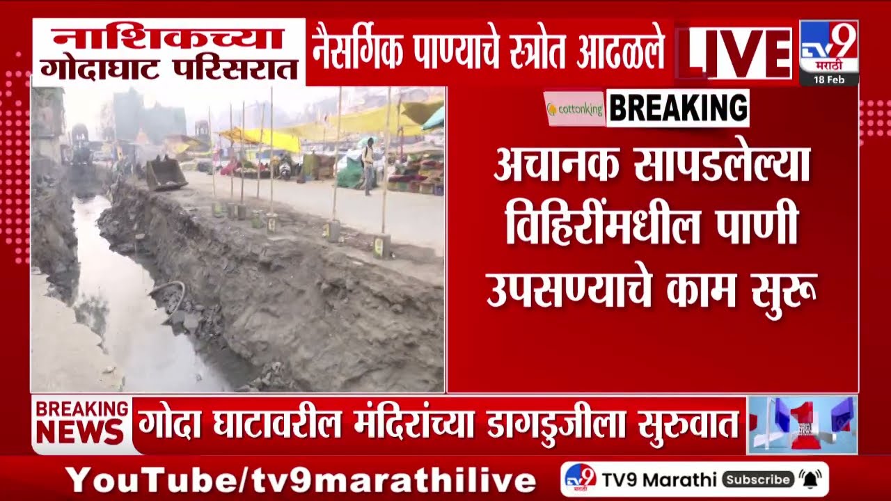 Nashik  Kumbh Mela | नाशिकच्या गोदाघाट परिसरात नैसर्गिक पाण्याचे स्त्रोत आढळले