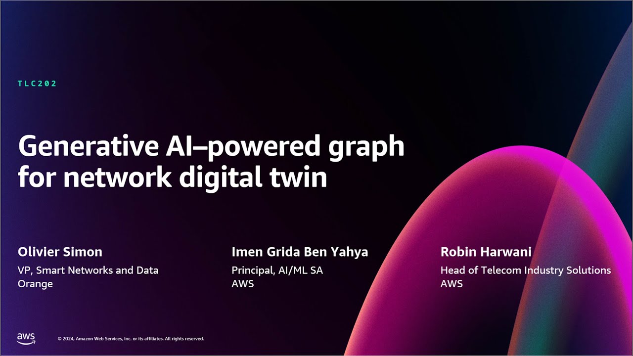 AWS re:Invent 2024 - Generative AI–powered graph for network digital twin (TLC202)